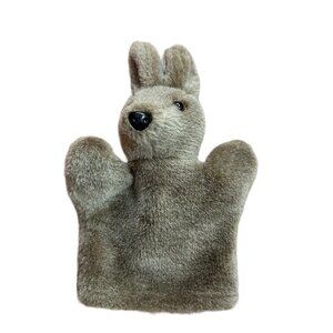 Vintage Kangaroo Hand Puppet Stuffed Animal Realistic Teacher Librarian Aussie